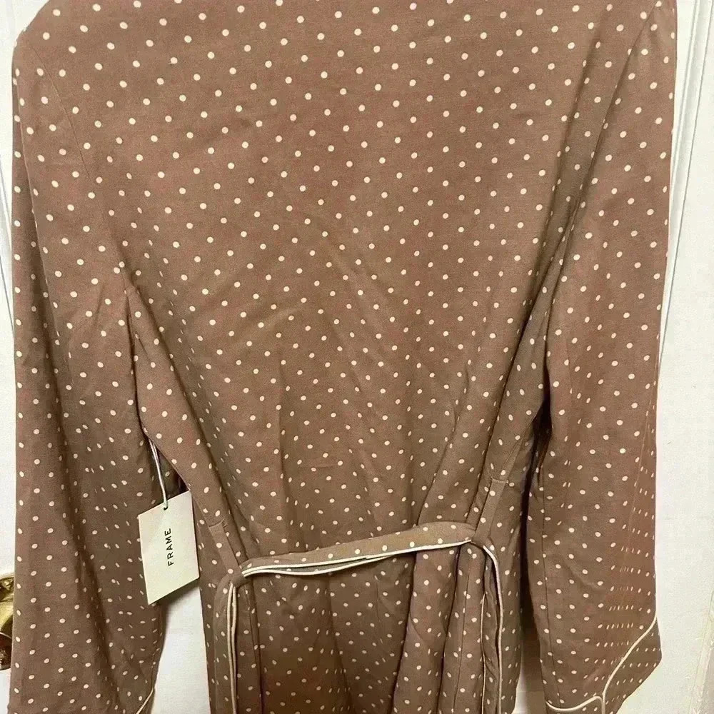 NWT Frame Polka Dot Smoking Jacket - Picture 8 of 9
